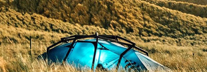 Nias, Heimplanet, inflatable tent, nylon, nylon tent, spacious tent, fast pitching tent, camping, one pump system, recyclable structure, inflatable diamond grid,
