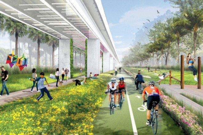 miami, underline, university of miami, james corner, james corner field operations, urban trail, linear park, green space, landscape architecture