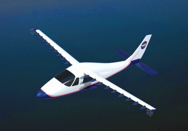 nasa, leaptech wing, electric plane, aviation, electric motor, joby, 18 motor