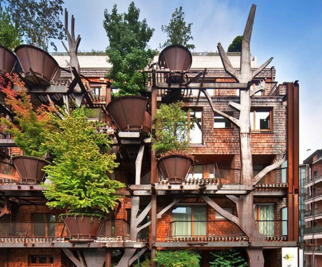 luciano pia, urban greenhouse, 25 verde, turin, italy, sustainable building, green roof, noise pollution, air pollution, oxygen, carbon dioxide, co2, apartment building, geothermal energy, green wall, rainwater recycling,