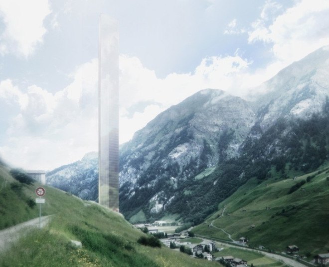 morphosis architects, 7132 tower, swiss valley, vals switzerland, luxury hotel, luxury skyscraper, reflective skyscraper, designs for skyscraper, reflective tower