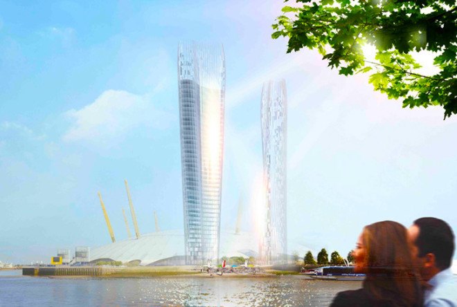NBBJ, no shadow tower, shadowless towers, skyscrapers, tower design, natural lighting, reflective facade, concave facade, London, concept design, green architecture