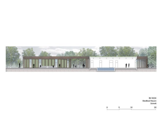 nps tchoban voss, hager partner, new berlin architecture, swimming pool architecture, public swimming pool germany, german architecture, german green building, green roof germany
