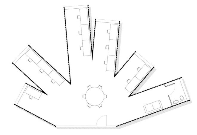 Cargotecture, James Whitaker, shipping container, shipping containers, shipping container office, cargotecture office, low cost office, affordable office building, Hechingen Studio
