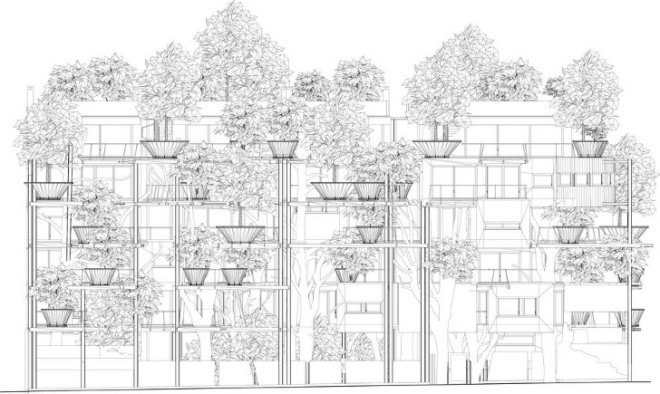luciano pia, urban greenhouse, 25 verde, turin, italy, sustainable building, green roof