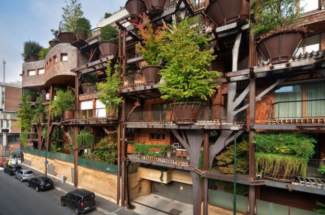 luciano pia, urban greenhouse, 25 verde, turin, italy, sustainable building, green roof