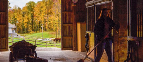100-acre farm student working