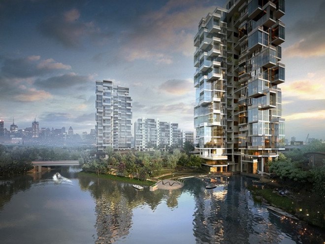 5 Plus Design, 5+ Design, 5+ Architecture, Krystal Laputa, Krystal Laputa Chengdu, 5+ Design Chengdu, green design, high rise design, garden high rise, apartment gardening, green architecture, natural architecture, green design