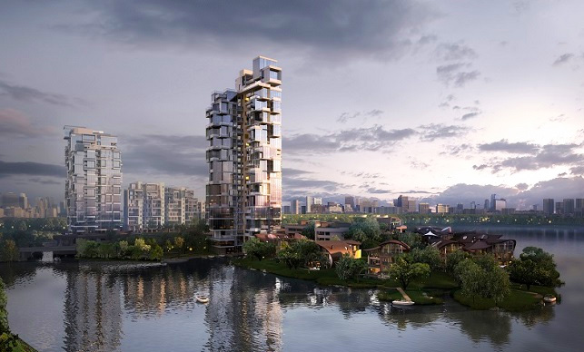 5 Plus Design, 5+ Design, 5+ Architecture, Krystal Laputa, Krystal Laputa Chengdu, 5+ Design Chengdu, green design, high rise design, garden high rise, apartment gardening, green architecture, natural architecture, green design