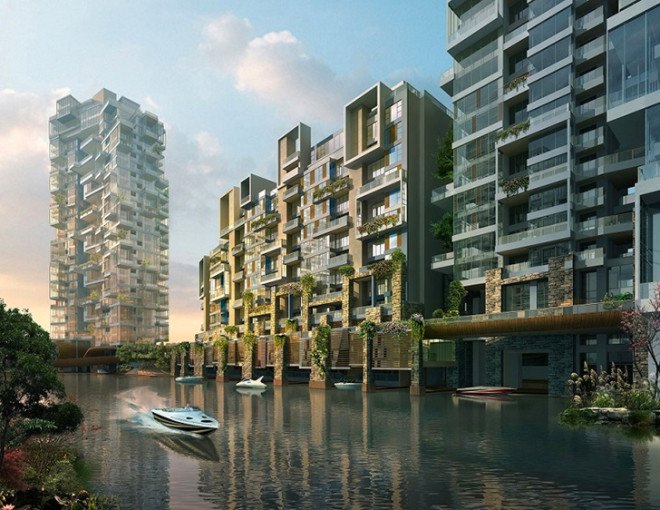 5 Plus Design, 5+ Design, 5+ Architecture, Krystal Laputa, Krystal Laputa Chengdu, 5+ Design Chengdu, green design, high rise design, garden high rise, apartment gardening, green architecture, natural architecture, green design