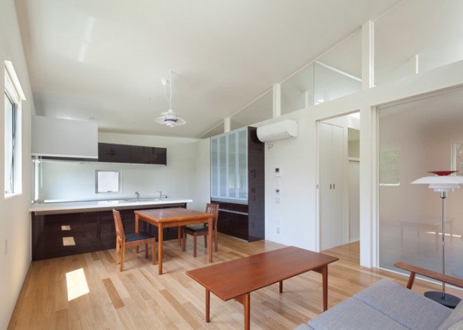naf architect and design, Akio Nakasa, arch wall house, japanese architecture, japanese home design, pairs of homes, homes built together, generational homes, homes with archways