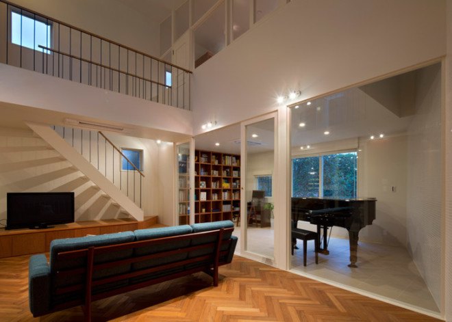 naf architect and design, Akio Nakasa, arch wall house, japanese architecture, japanese home design, pairs of homes, homes built together, generational homes, homes with archways