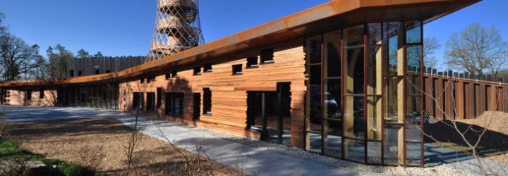 Assen Environment Centre, Dutch Eco Architecture, Green Design Netherlands, Sustainable Architecture Holland, Wooden Architecture, Forest Architecture, Sustainability Education Netherlands, 24H Architecture