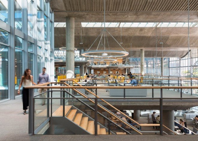 Foster + Partners, Buenos Aires city hall, Argentina, undulating roof, concrete roof, natural ventilation, thermal mass, glass facade, skylights, green architecture