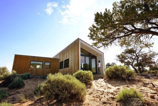 Corten steel, Corten, Capitol Reef Dwellings, Capitol Reef National Park, Imbue Design, minimalist, desert, desert house, juniper trees
