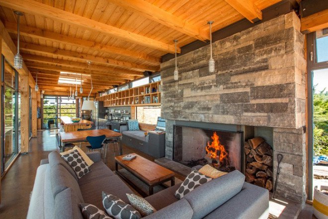 green design, eco design, sustainable design, CORE Architecture, Charles Gane, Monument Channel House, Georgian Bay Ontario, modern cottage, solar powered cottage