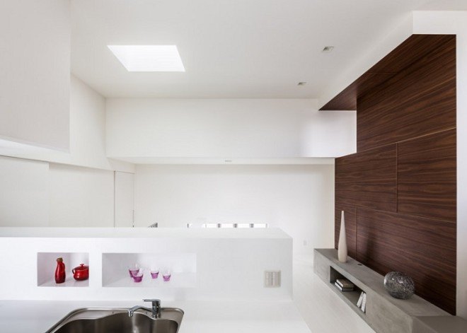 Kouichi Kimura, Cozy House, minimalist design, skylights, natural lighting, built-in furniture, small house, small spaces, green architecture