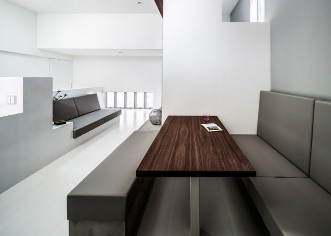 Kouichi Kimura, Cozy House, minimalist design, skylights, natural lighting, built-in furniture, small house, small spaces, green architecture