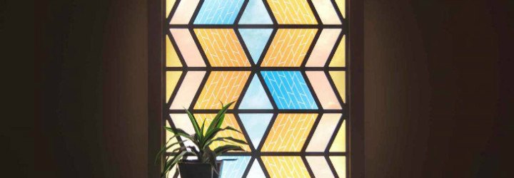 current window, marjan van aubel, solar panel, solar window, solar power home, stained glass window