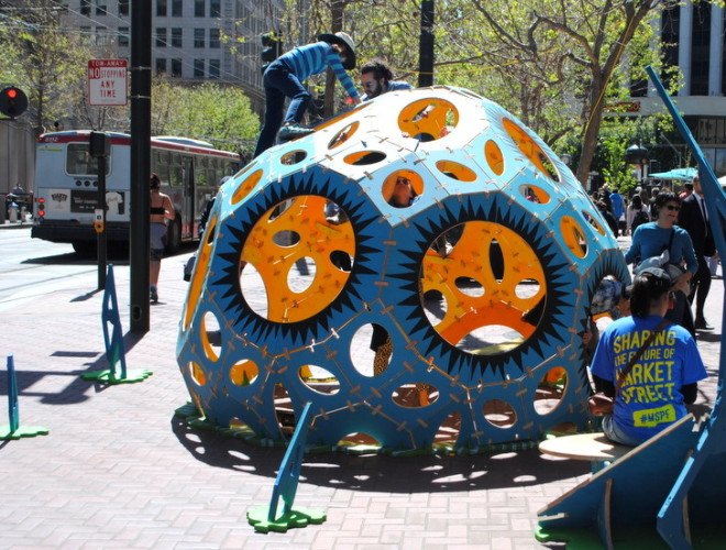 san francisco, market street, prototyping festival, urban, sustainable, street art, technology, interactive, tactical urbanism, urban design