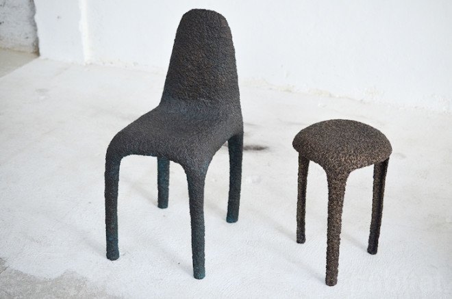 Max Lamb, Max Lamb chairs, Max Lamb seating, Max Lamb designs, Max Lamb Milan, Max Lamb Milan furniture fair, Milan furniture fair, Milan design week, Milan designs, Milan design fair, Milan Design Week 2015, wood chairs, steel chairs, marble chairs, sustainable furniture