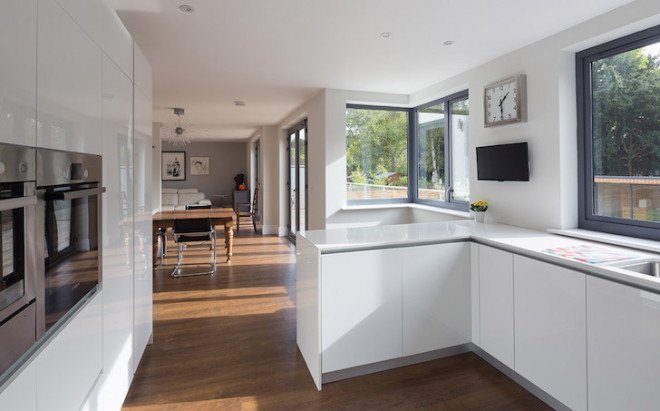 Nick Leith-Smith, timber home, Berkshire, Blackett-House by Nick Leith-Smith, Blackett-House, brick plinth, flood zone, designated flood zone, handcrafted furniture