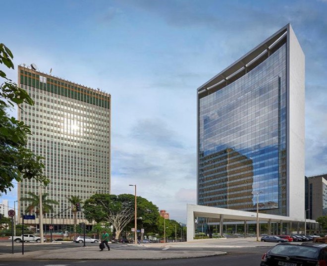 Gustavo Penna Arquiteto e Associados, Forluz skyscraper, Brazil, green skyscraper, sustainable building, flexible spaces, office buildings, green headquarters, green tower, natural ventilation, glass facade