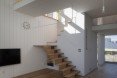 Passage of Landscape house, ihrmk, Japanese architects, Japan, rice fields, storage spaces, wooden deck, wooden terrace, natural ventilation, natural light, green architecture, passive house, daylit homes