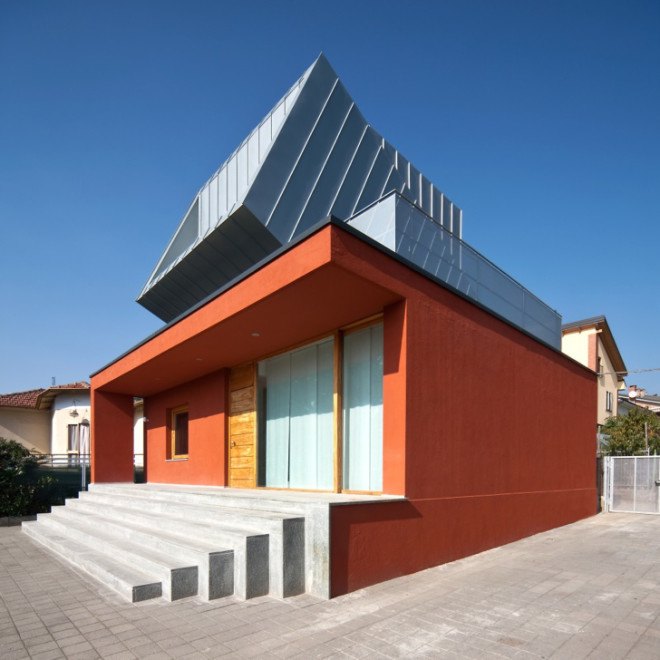 italian architecture, riamondo guidance, recycled materials, titanium zinc, rheinzink, sustainable materials, sustainable building