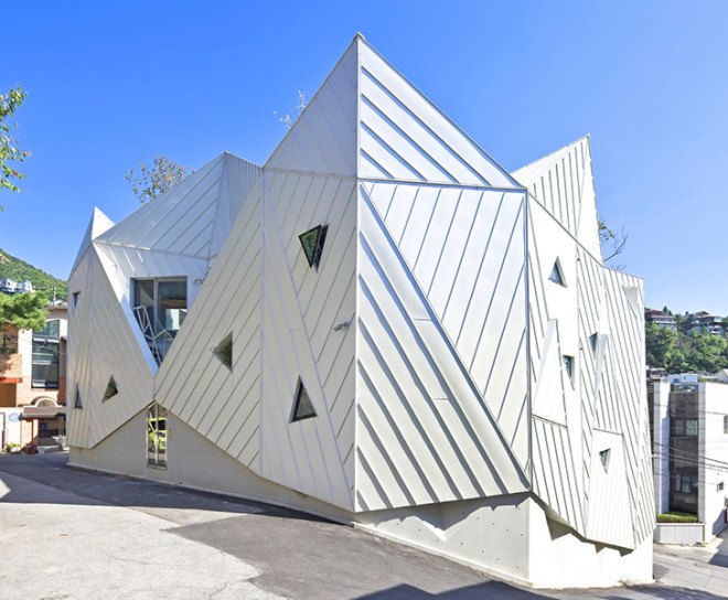 Hwa Hun house, blooming house, IROJE KHM Architects, vertical garden, green roof, rooftop garden, green building, Seoul, South Korea, green architecture