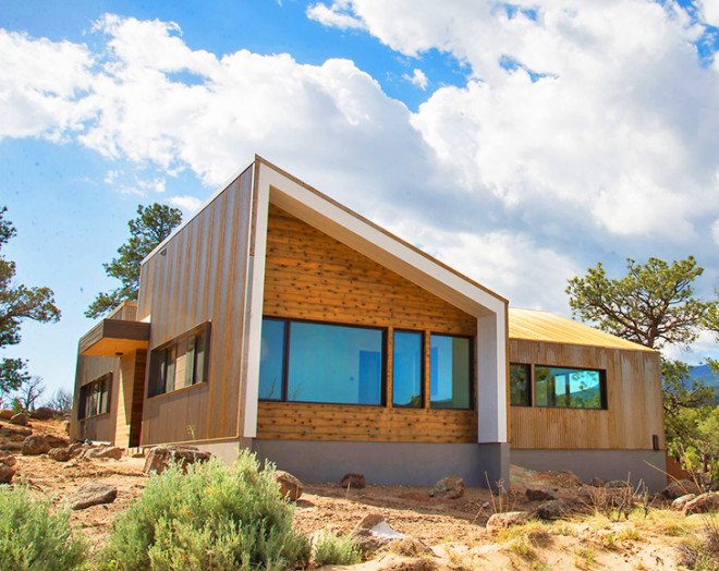 Corten steel, Corten, Capitol Reef Dwellings, Capitol Reef National Park, Imbue Design, minimalist, desert, desert house, juniper trees