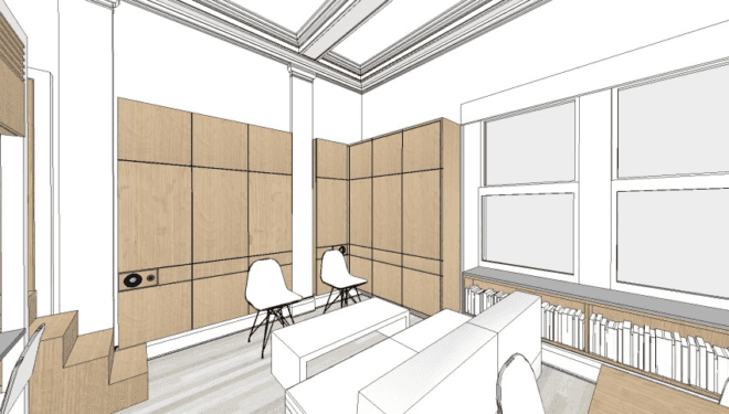 Jordan Parnass digital architecture, jpda, small studio, small living, micro apartment, tiny apartment, tiny home, upper east side studio, studio apartment tips, how to make a small apartment feel larger