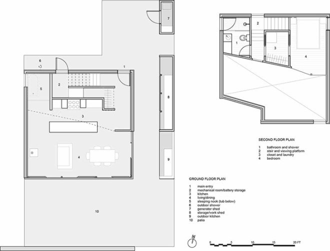 Sky House, Jesse Garlick, PLATFORM architecture + design, trail cabin, cabin, vacation house, off-the-grid house, prefab housing, prefab facade, self-sustaining house, solar power, natural ventilation