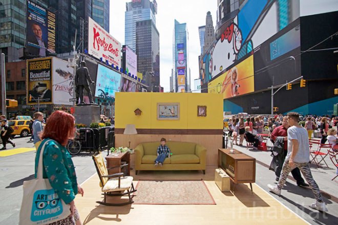 green design, eco design, sustainable design, Recycle art, Times Square Arts, Justin Bettman #Setinthestreets, recycled furniture