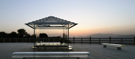 tokujin yoshioka, kou-an, kyoto, glass tea house, buddhist temple, japan, japanese design
