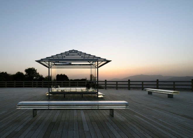 tokujin yoshioka, kou-an, kyoto, glass tea house, buddhist temple, japan, japanese design