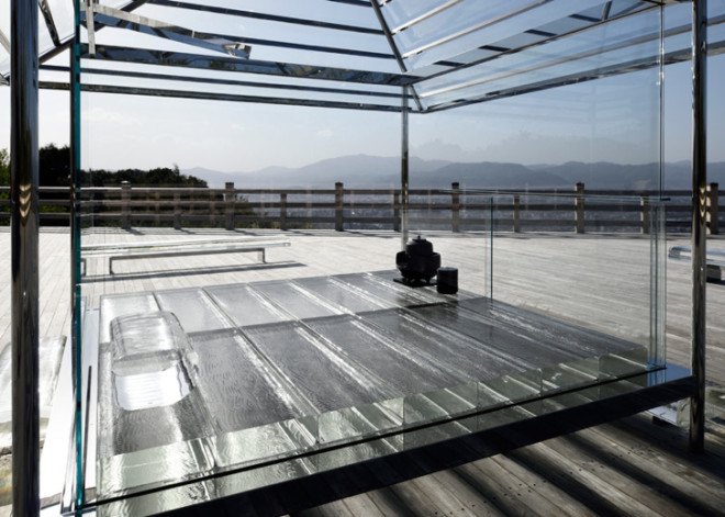 tokujin yoshioka, kou-an, kyoto, glass tea house, buddhist temple, japan, japanese design