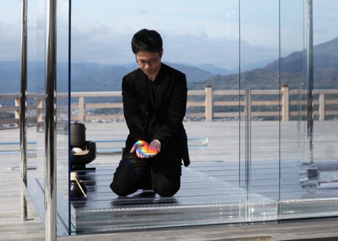tokujin yoshioka, kou-an, kyoto, glass tea house, buddhist temple, japan, japanese design