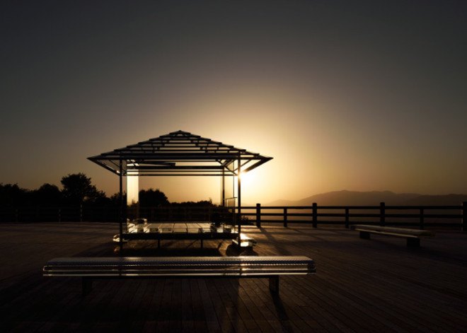 tokujin yoshioka, kou-an, kyoto, glass tea house, buddhist temple, japan, japanese design