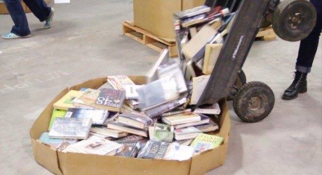Lacuna library, Flux Collective, FLUX Collaborative, Bay Area Book Festival, book installation, book art, public installation, interactive spaces, interactive installation, reused materials