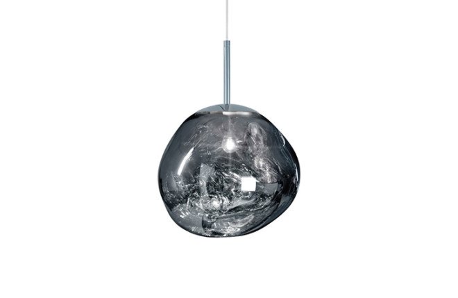 melt lamps, Tom Dixon, Milan Design Week, blown glass, lighting fixtures, lamps, lamp design, glass lamps, FRONT, pendant lights, green design, British designers