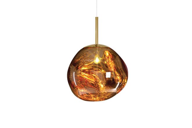 melt lamps, Tom Dixon, Milan Design Week, blown glass, lighting fixtures, lamps, lamp design, glass lamps, FRONT, pendant lights, green design, British designers