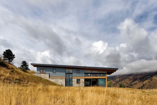 Nahahum Cabin, Nahahum Cabin by Balance Associates, Balance Associates, Balance Associates Architects, Cascade Mountains, underfloor heating, full-height glazing, concrete retaining walls,