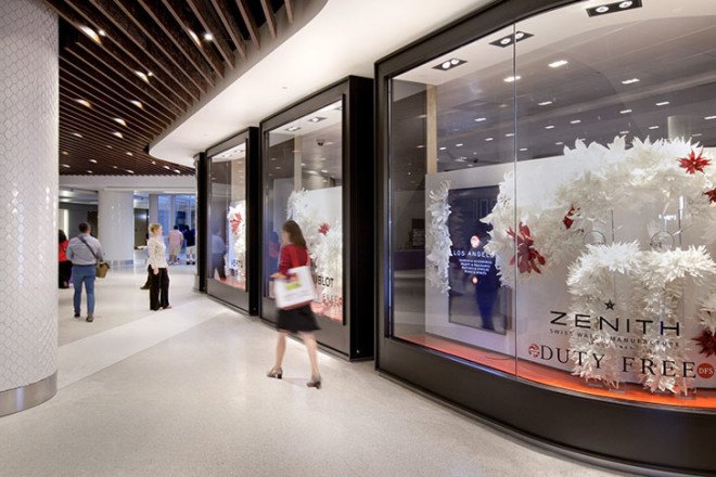 Tom Bradley International Airport, Los Angeles, LEED Gold certification, LEED building, Fentress Architects, sustainable architecture, sustainable airport, airport terminal, recycled materials, solar glare, low-e glass, natural light