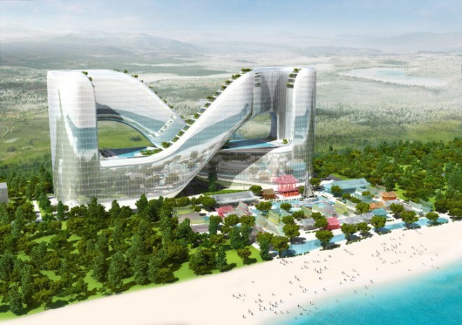 green design, eco design, sustainable design, PyeongChang, Planning Korea Designs, 2018 Winter Olympics, sky gardens, infinity shaped architecture