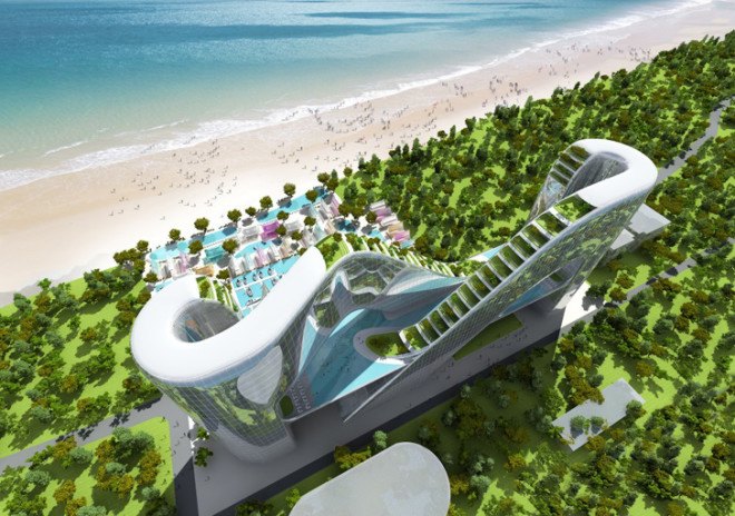 green design, eco design, sustainable design, PyeongChang, Planning Korea Designs, 2018 Winter Olympics, sky gardens, infinity shaped architecture