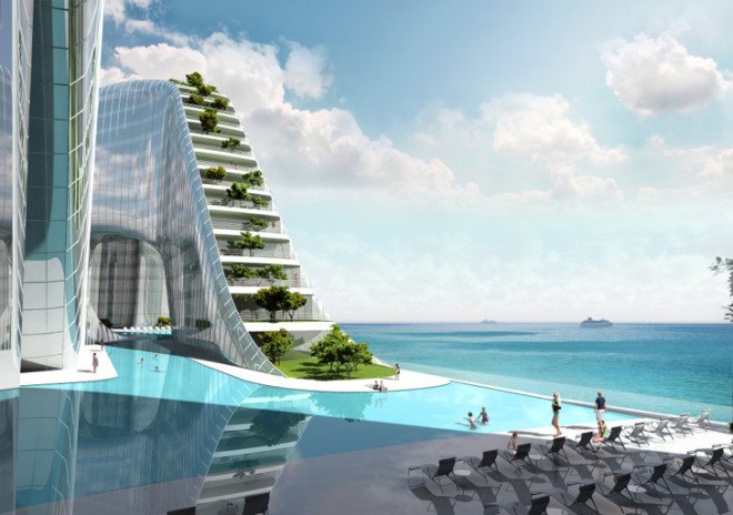 green design, eco design, sustainable design, PyeongChang, Planning Korea Designs, 2018 Winter Olympics, sky gardens, infinity shaped architecture