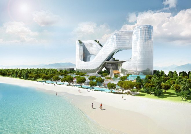 green design, eco design, sustainable design, PyeongChang, Planning Korea Designs, 2018 Winter Olympics, sky gardens, infinity shaped architecture
