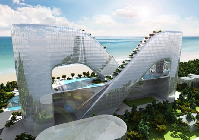 green design, eco design, sustainable design, PyeongChang, Planning Korea Designs, 2018 Winter Olympics, sky gardens, infinity shaped architecture