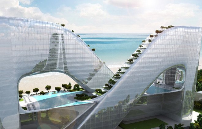 green design, eco design, sustainable design, PyeongChang, Planning Korea Designs, 2018 Winter Olympics, sky gardens, infinity shaped architecture